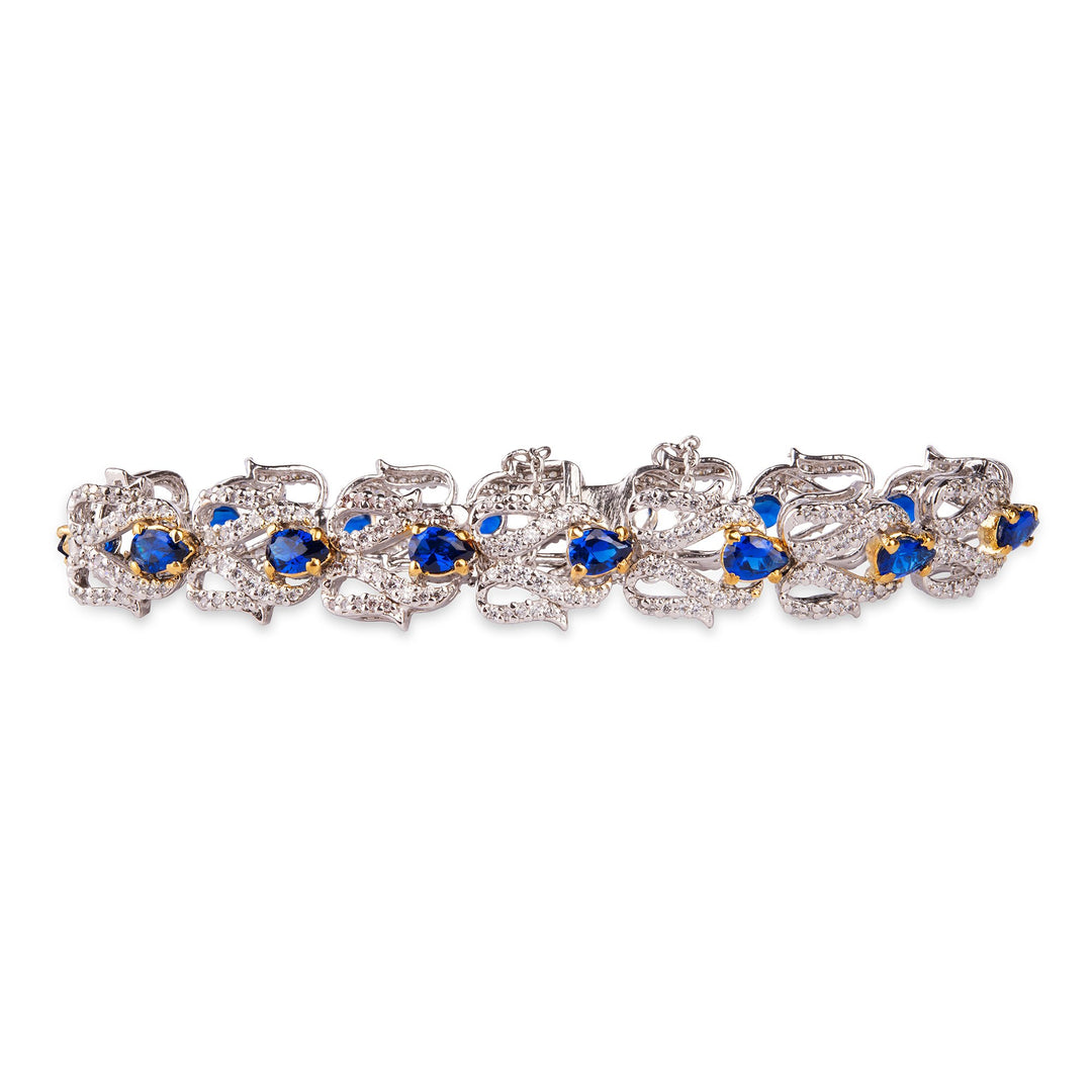 Sapphire-Shade Bracelet in Sterling Silver 925