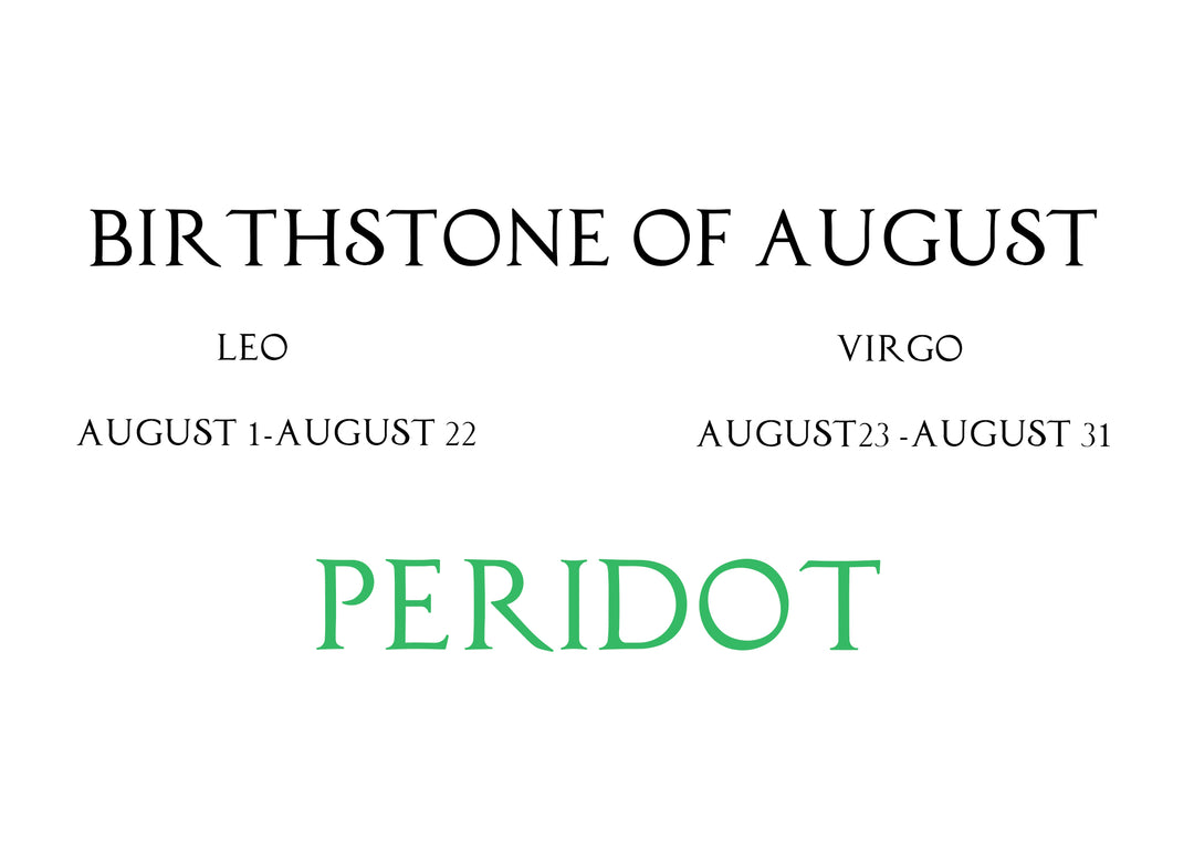 Birthstone Of August Peridot Stone