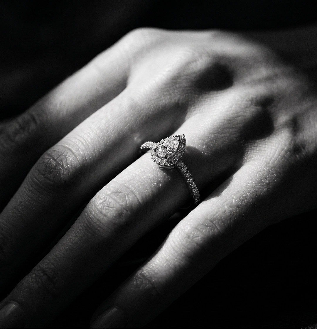 Pear-Fection Moissanite Ring