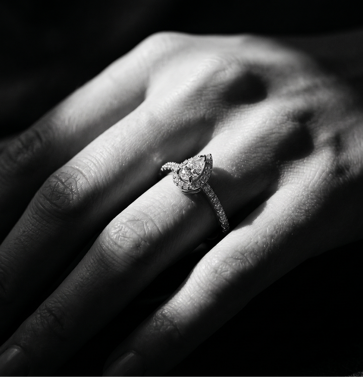 Pear-Fection Moissanite Ring
