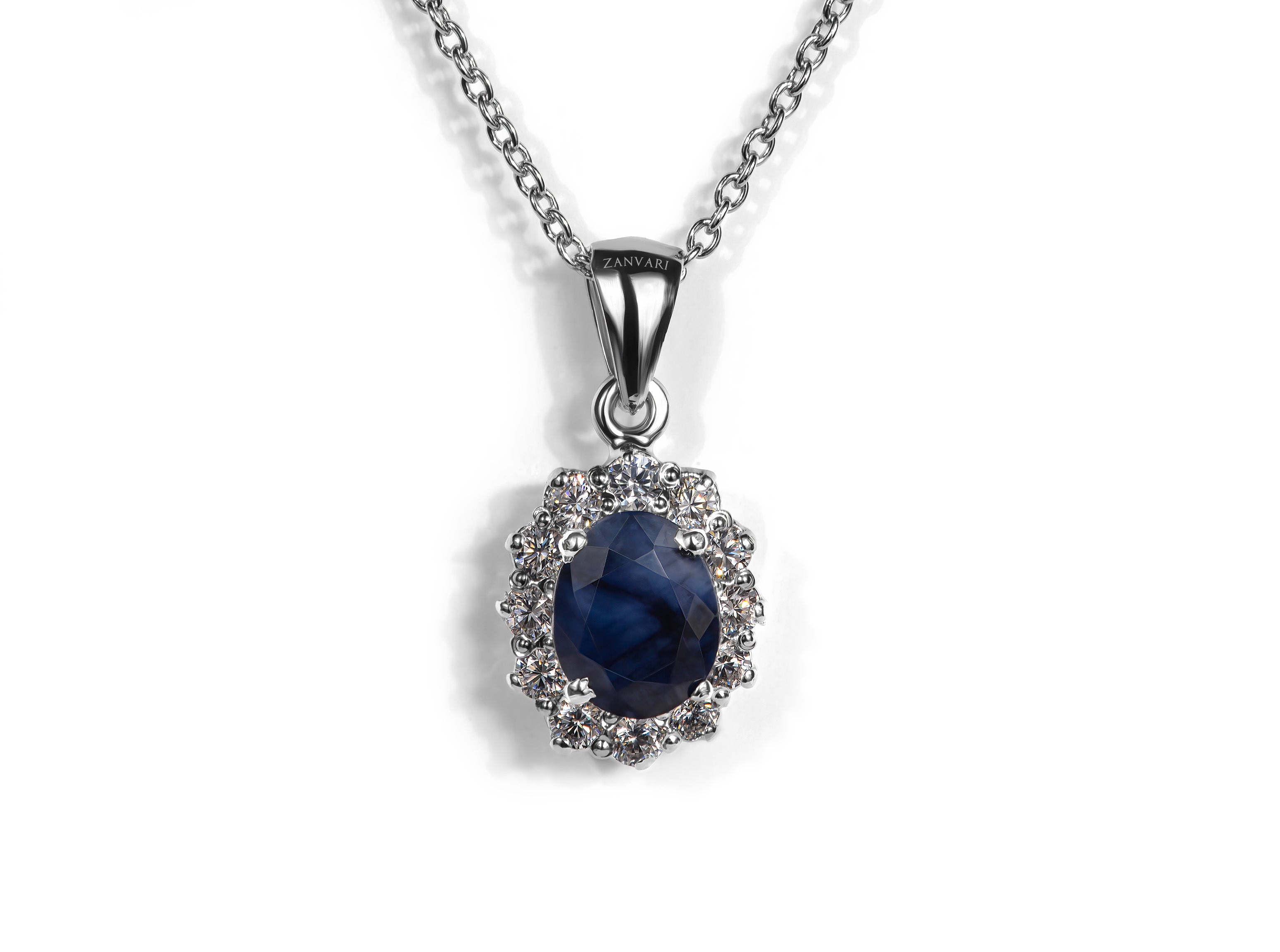 Rafael Jewelry Sterling Silver Filigree Mezuzah Blue Topaz and Sapphire  Necklace, Jewish Jewelry | Judaica WebStore