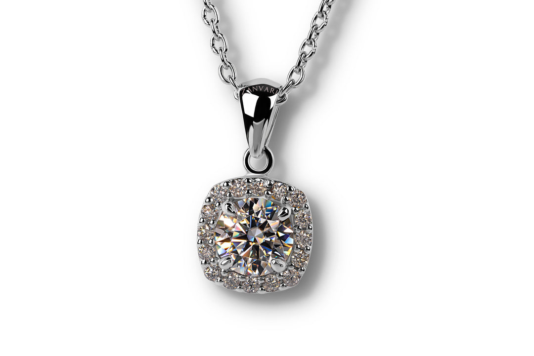 Moissanite 2 Carats Necklace In Sterling Silver 925