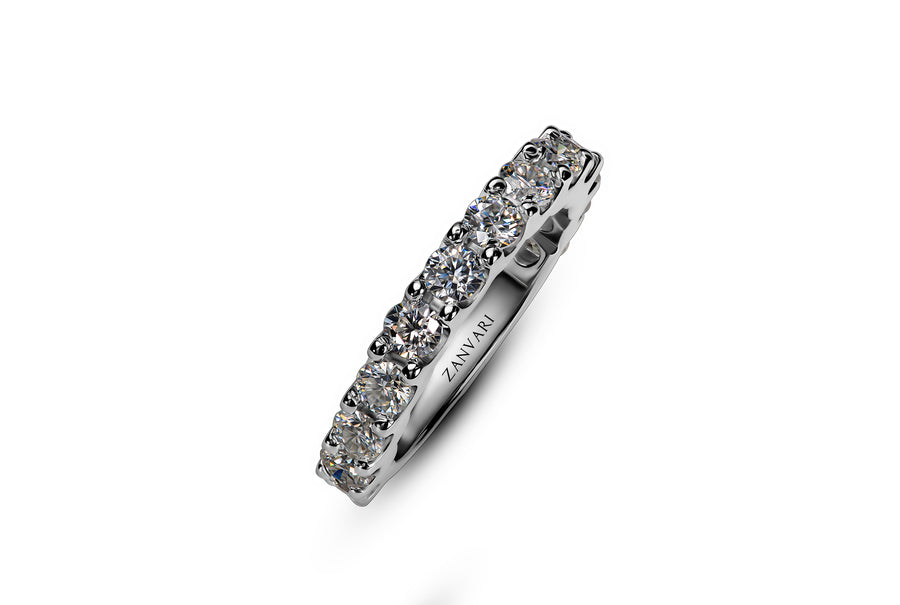 Zanvari Moissanite Rings in 925 Sterling Silver Online