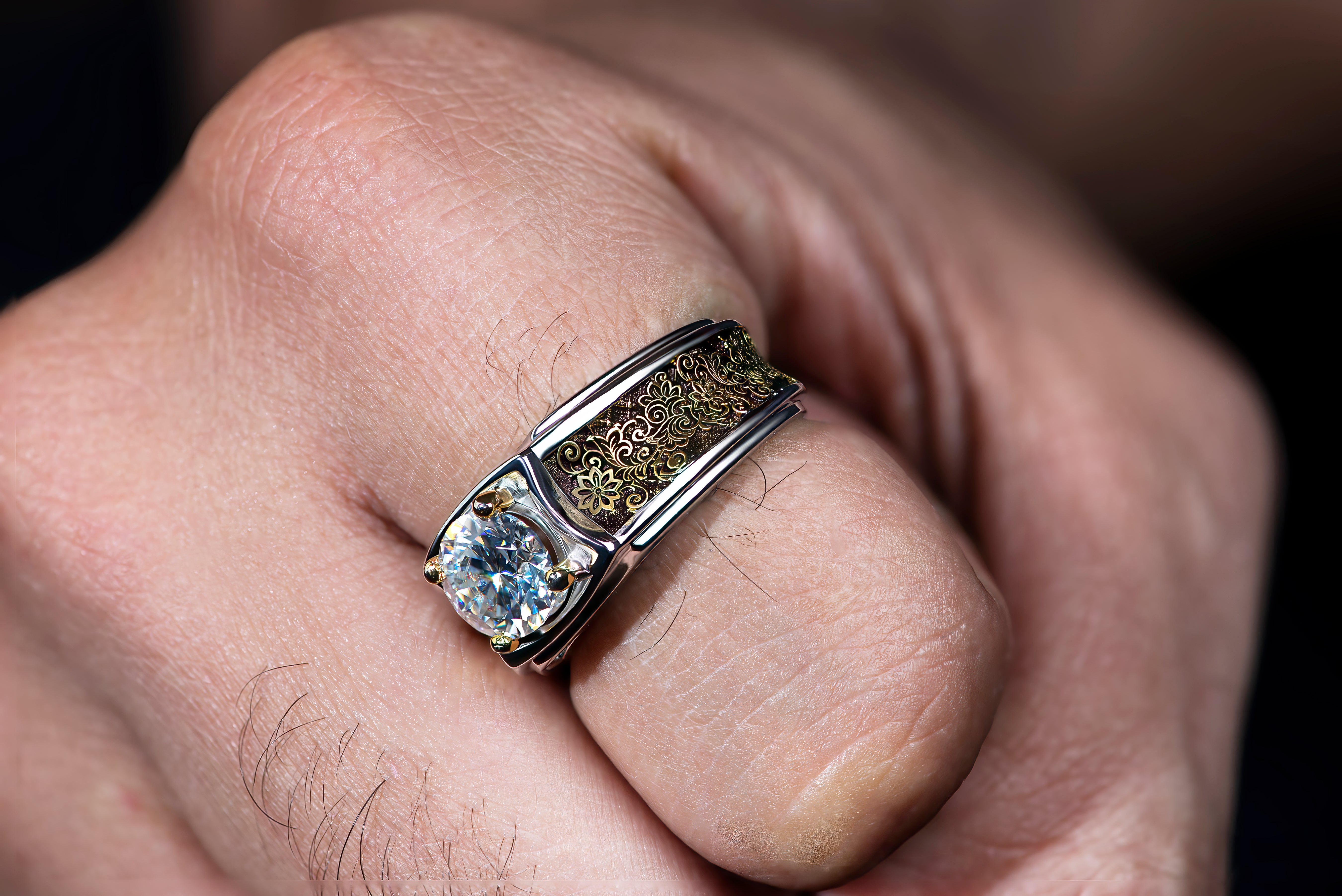 Silvar ring deals design for man