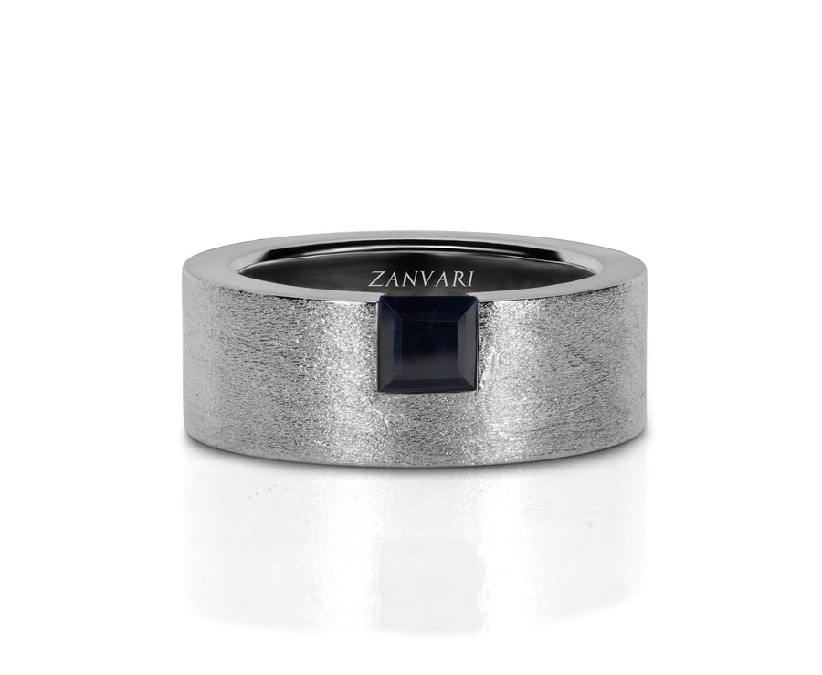 Men's Natural Stone Rings | Sapphire, Emerald, Ruby & Feroza | 925 ...