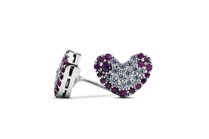 Radiant Heart-Beat Ruby Studs