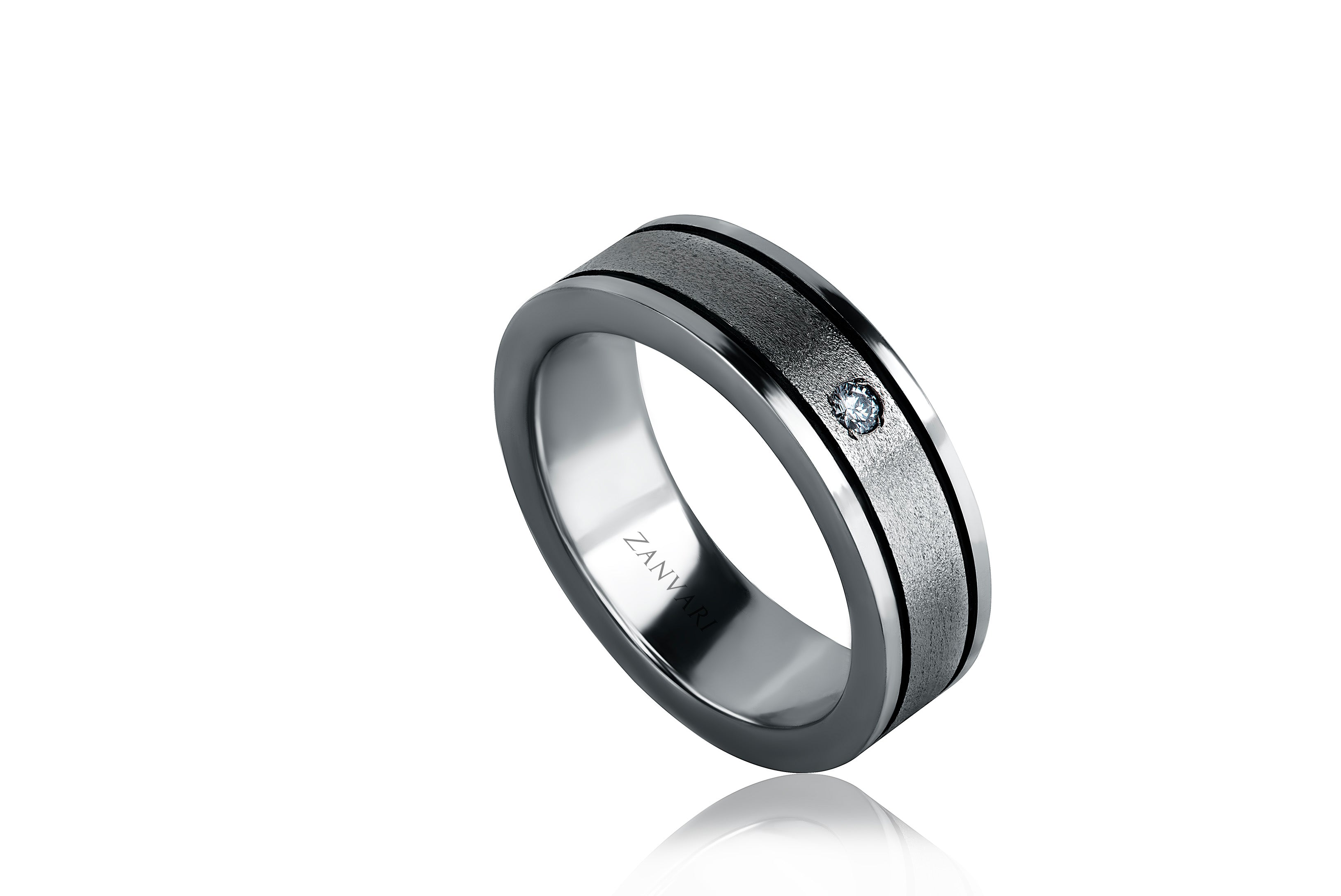 Discover the Elegance of Diamond Men's Wedding Rings Online – Zanvari
