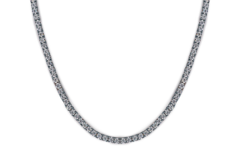 moissanite necklace on a white background