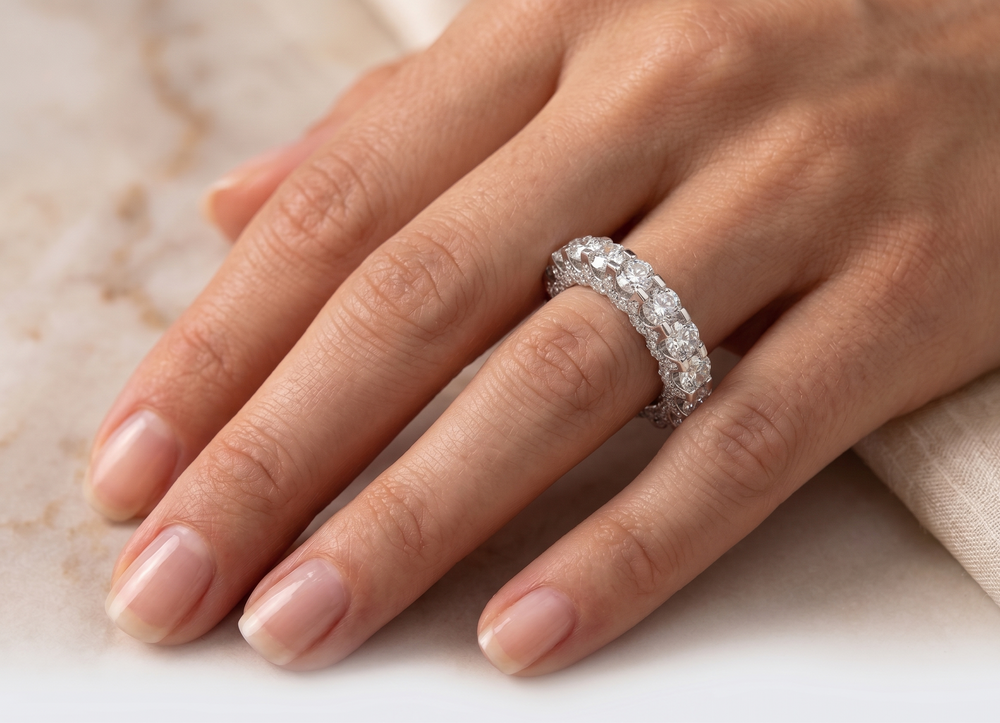 Eternity Moissanite band