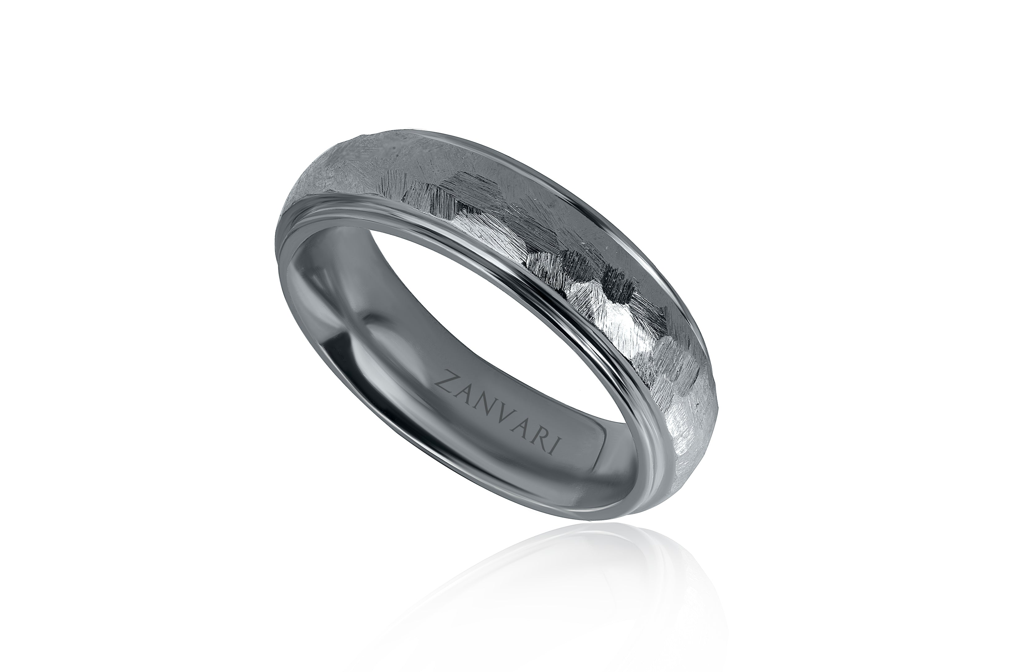 Rhythm of Raw | Hand-Hammered Men's Ring in 925 Sterling Silver – Zanvari
