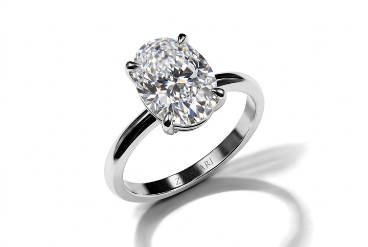 The Glow Girl Solitaire — 2ct Lab-Grown Oval Diamond Ring
