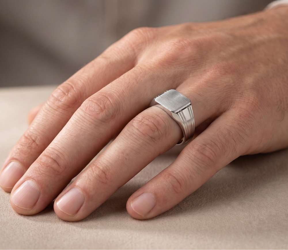 925 silver signet rings for men