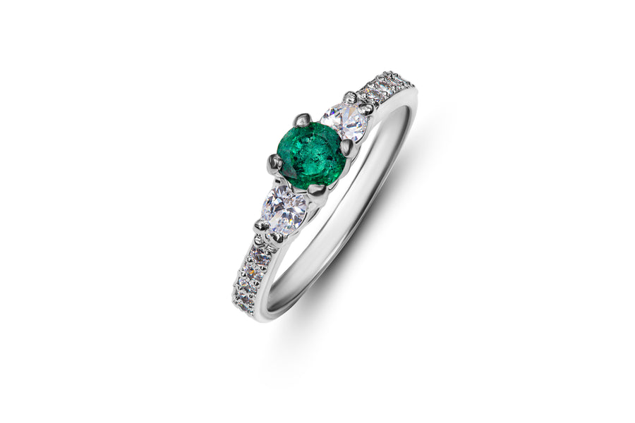 Natural Emerald Rings | Certified Zamurd | 925 Sterling Silver ...