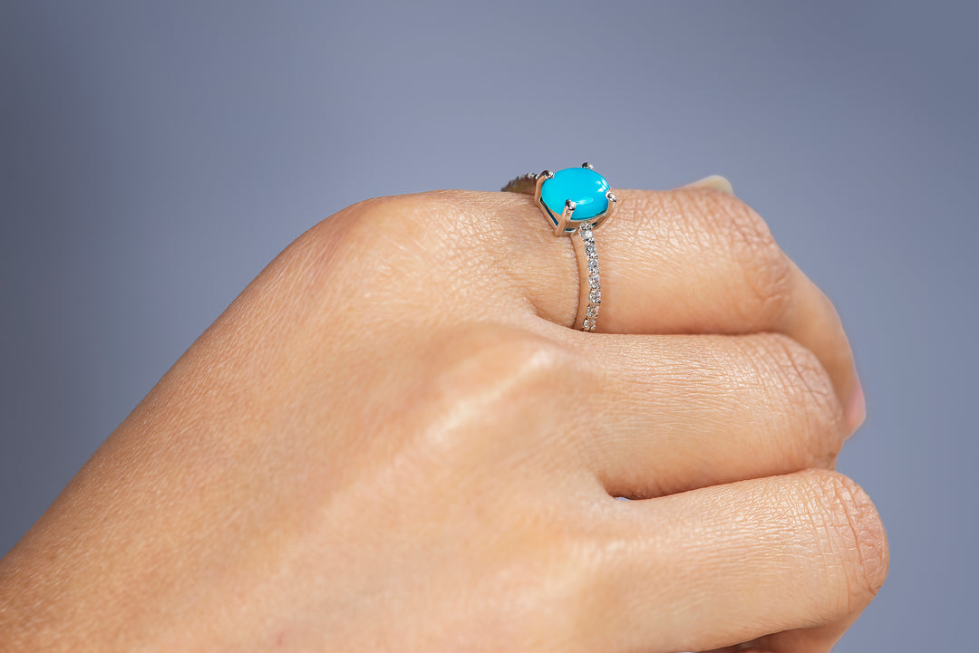 STONE OF HOPE NATURAL TURQUOISE RING