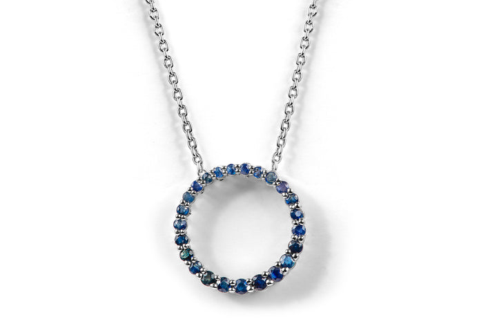 Sapphire Necklaces in Sterling Silver 925 - Elegant and Durable