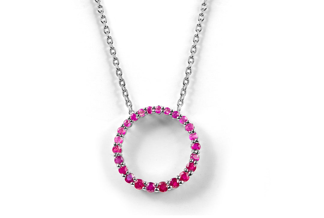 Rubies Necklaces in Sterling Silver 925 - Elegant and Durable
