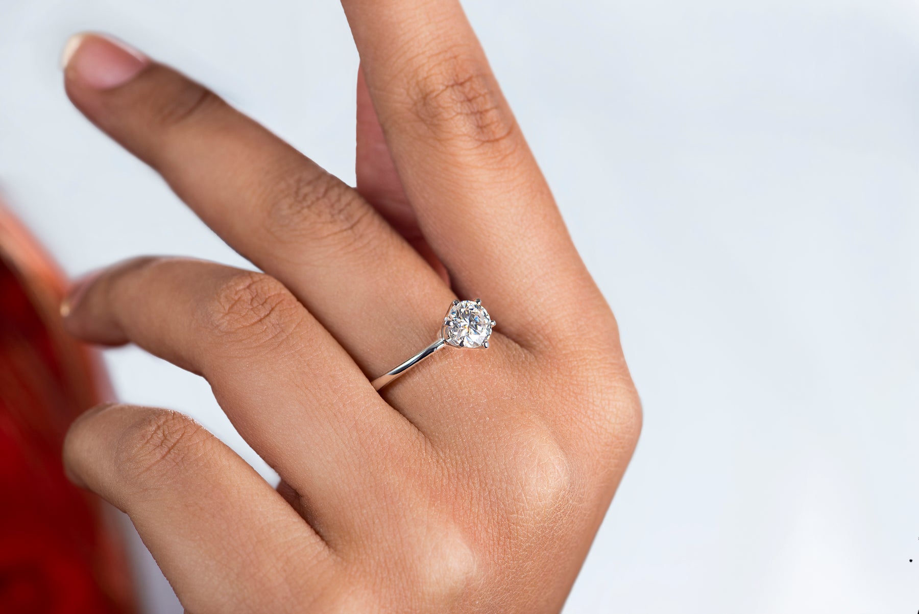 Moissanite Ring In 925 Sterling Silver Online Zanvari