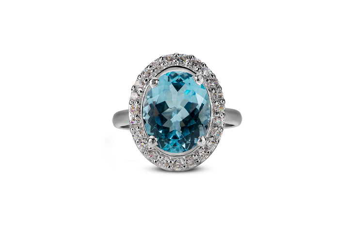 Topaz Stone Ring in Silver - Elegant and Sophisticated