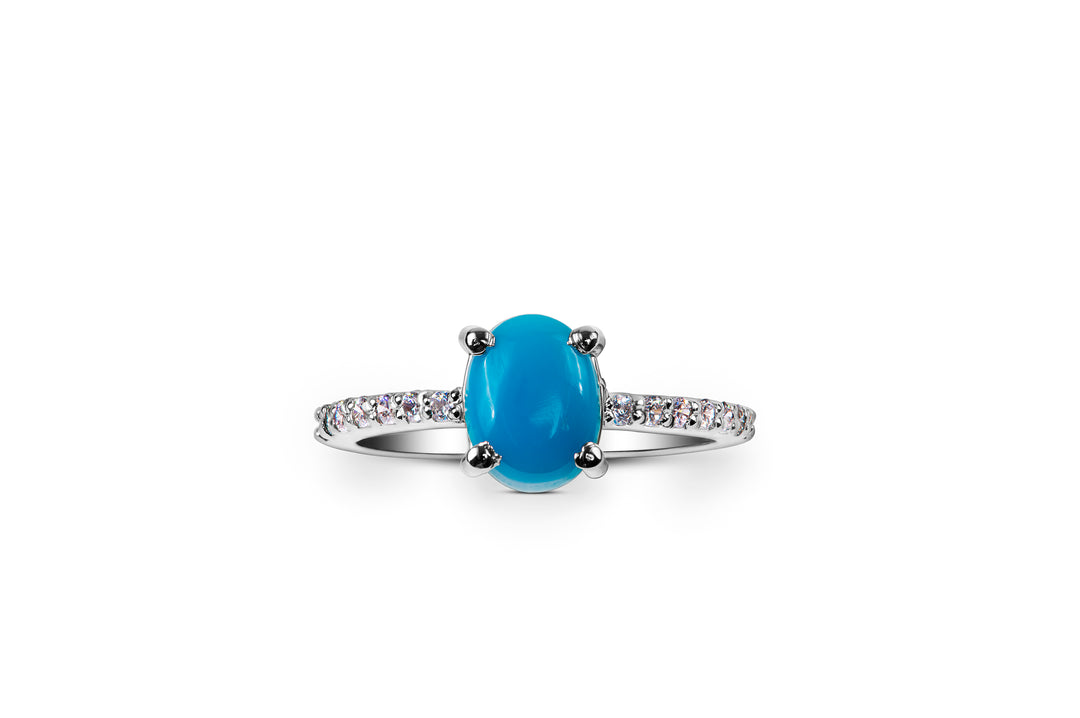 Natural Certified Turquoise Ring In Pakistan 