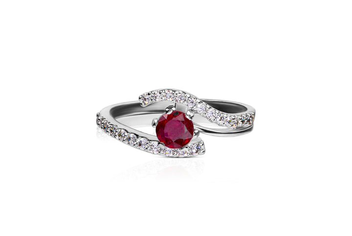 Infinity Knot Ruby Rings - Timeless Elegance